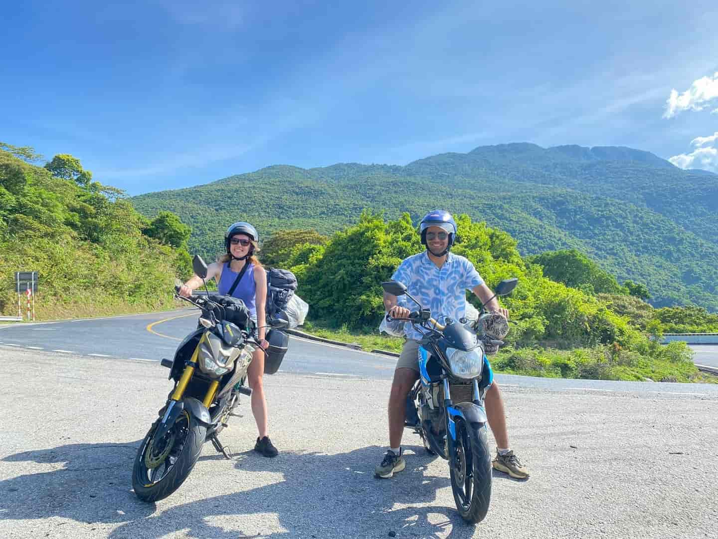 Traveling by motorbike is a popular choice among many visitors when exploring Thuy Tien Lake