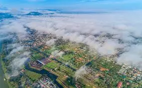 Hue city showing different seasonal climates, from warm spring to cool winter.