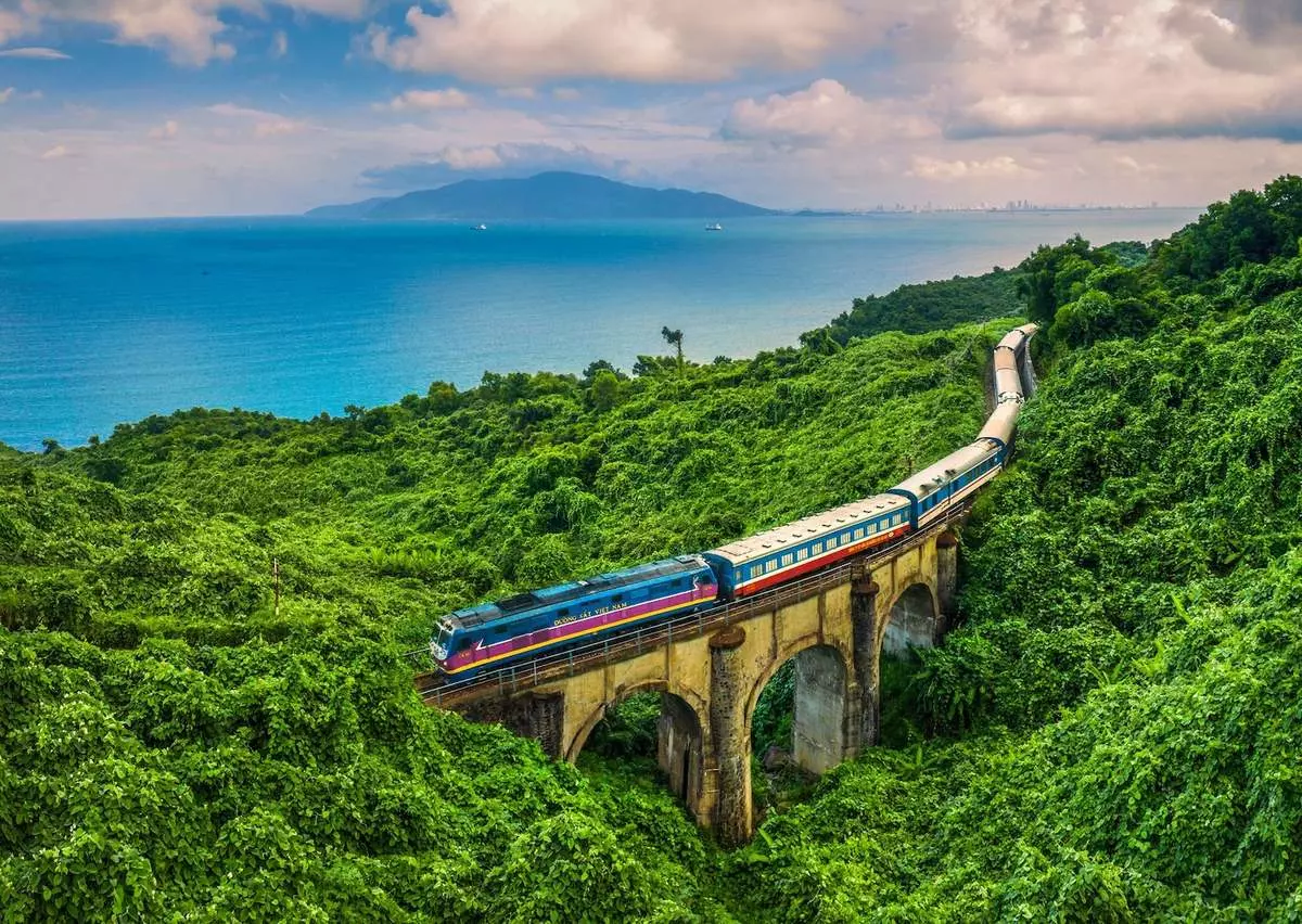 Train travel from Hue to Quang Binh with scenic views and comfortable ride options.